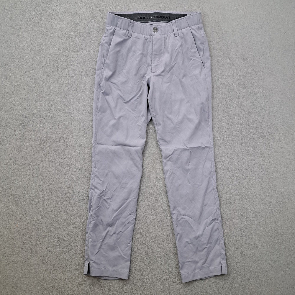 Under Armour The Showdown Golf Pants Mens 30x30 Gray Flat Front Straight Fit